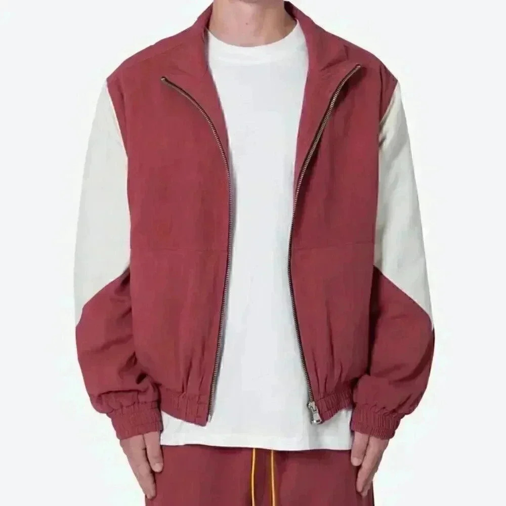 MNML TWILL RACING JACKET RUST